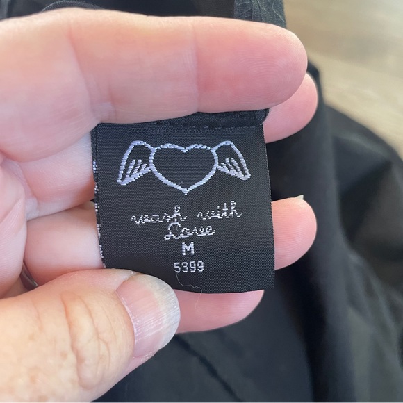 Hell Bunny full moon goth black bat witchy embroidered skirt M - Picture 7 of 10